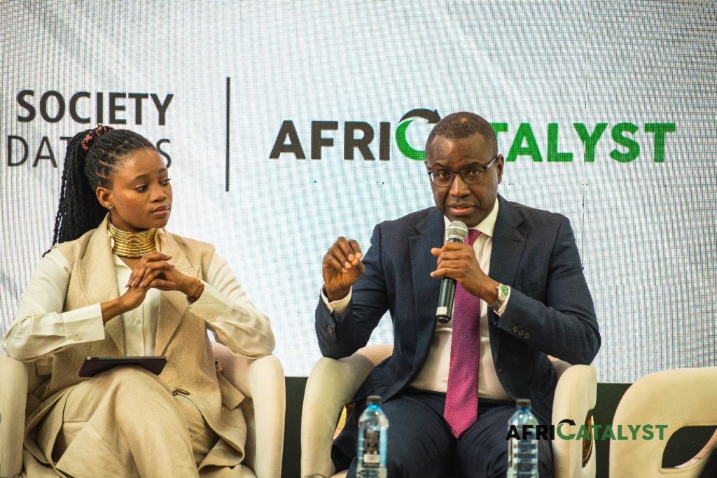 Bogolo Joy Kenewendo, Africa Director and Special Advisor – The Climate Change High Level Champions (LEFT) and Amadou Hott, Special Envoy of the President of the African Development Bank for the Alliance. [Photo/Media Handout]